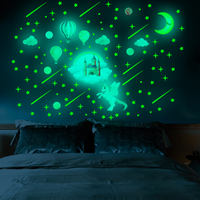 Fantasy Castle Glow in the dark wall art 197 Piece Glow in the Dark wall stickers Fantasy Castle, Mythical unicorns, moon's and Hot air Balloons Beautiful and detailed by day and Glowing bright fantasy castle glow in the dark wall sticker set. It's beauty by day is only enriched by its bright glow at night that will only delight Let your child help to design where to place all 197 pieces in this magnificent set of glow in the dark wall stickers. LucyMelon Lucy Melon