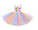 “Girls LED Light Up Unicorn Dress Tutu Horn Wings Costume Sequins Flowers Birthday Party Sydney Lucymelon Macaron Rainbow Pastel”