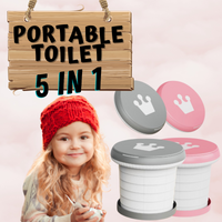 "Portable toilet seat for children kids potty training travel camping driving holidays festivals 5 in 1 toilet seat step up bin organiser lucymelon Sydney"