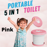 "Portable toilet seat for children kids potty training travel camping driving holidays festivals 5 in 1 toilet seat step up bin organiser lucymelon Sydney"