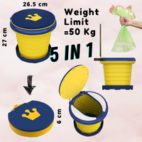 "Portable toilet seat for children kids potty training travel camping driving holidays festivals 5 in 1 toilet seat step up bin organiser lucymelon Sydney"