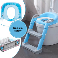 “Step up cushioned toilet seat for children kids potty training ladder toilet safety non-slip lucymelon Sydney"