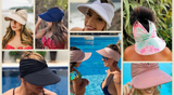 Women's Visor hat Headband style for beach or sport